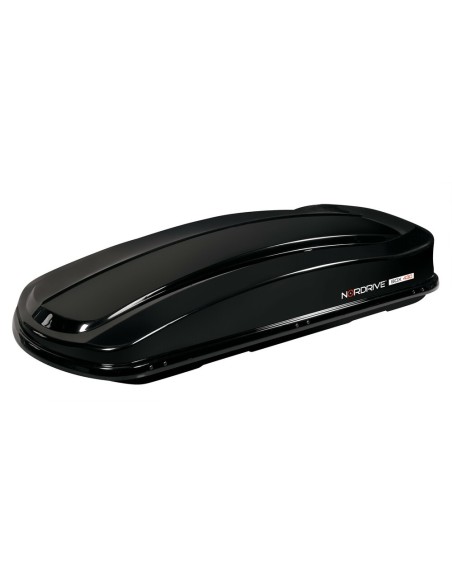 Box Auto Portatutto Portapacchi Nordrive in ABS 430 litri Nero Lucido