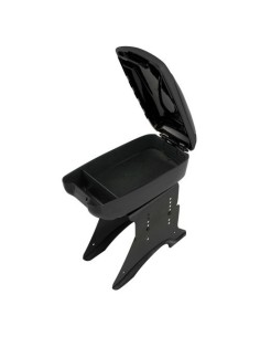 Bracciolo portaoggetti auto universale imbottitura similpelle Nero tg S 2