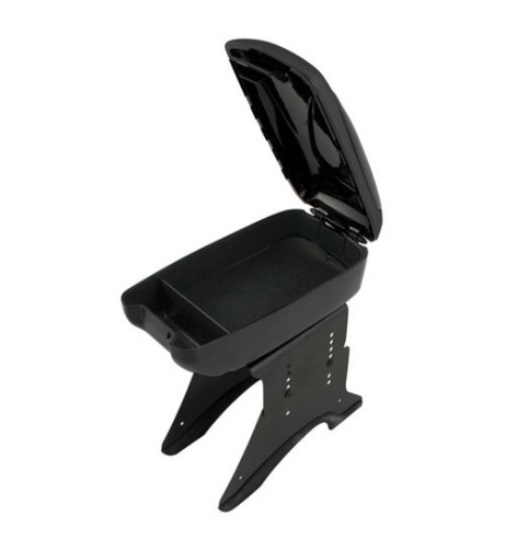 Bracciolo portaoggetti auto universale imbottitura similpelle Nero tg S