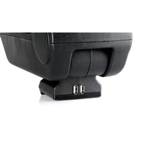 Bracciolo portaoggetti similpelle nero c prese USB Fiat Grande Punto 2005 2