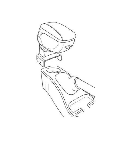 Bracciolo portaoggetti sportivo attacco Ford Tourneo Connect 2002 2013