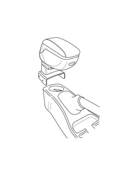 Bracciolo portaoggetti sportivo attacco Ford Tourneo Connect 2002 2013