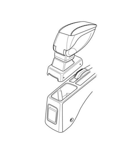 Bracciolo portaoggetti sportivo attacco Honda City 2006 2012