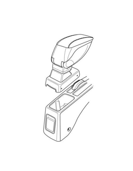 Bracciolo portaoggetti sportivo attacco Honda City 2006 2012