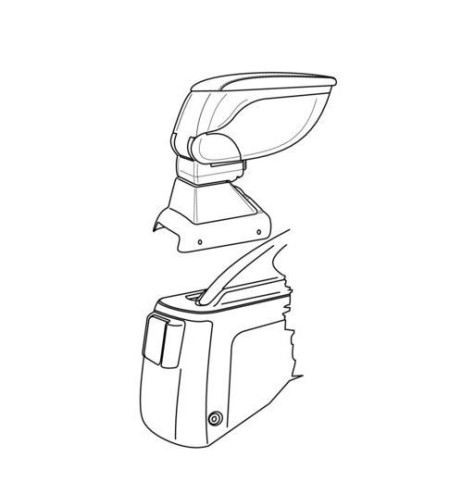 Bracciolo portaoggetti sportivo attacco Honda Civic 4p 2001 2006