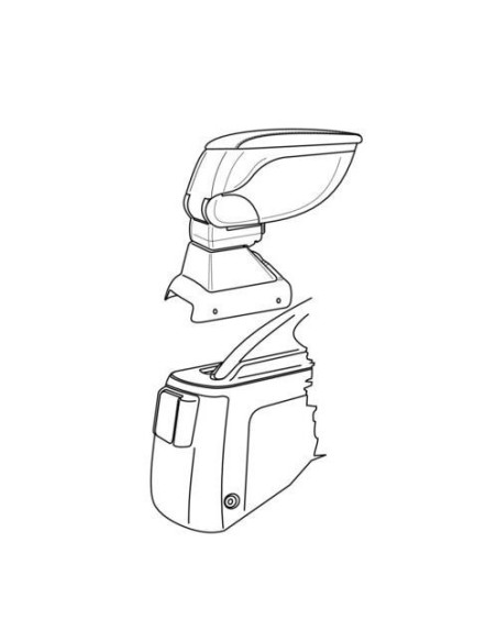 Bracciolo portaoggetti sportivo attacco Honda Civic 4p 2001 2006