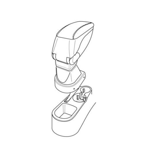 Bracciolo portaoggetti sportivo attacco Hyundai Accent 2006 2009