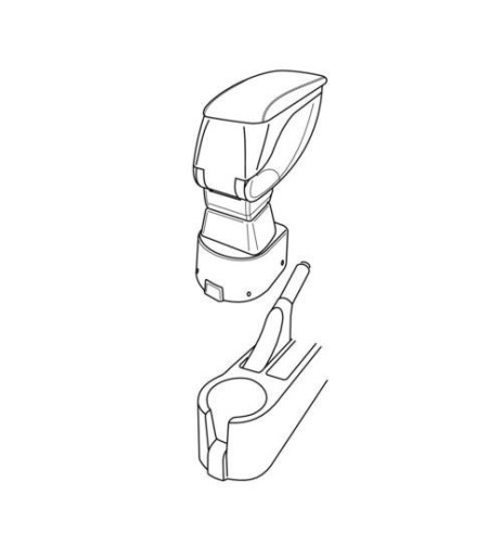 Bracciolo portaoggetti sportivo attacco Hyundai Getz 2002 2005