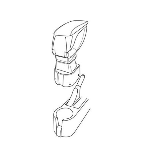 Bracciolo portaoggetti sportivo attacco Hyundai Getz 2005 2009