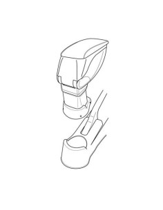Bracciolo portaoggetti sportivo attacco Kia Picanto 2004 2008 2
