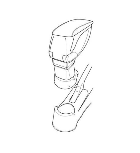 Bracciolo portaoggetti sportivo attacco Kia Picanto 2004 2008