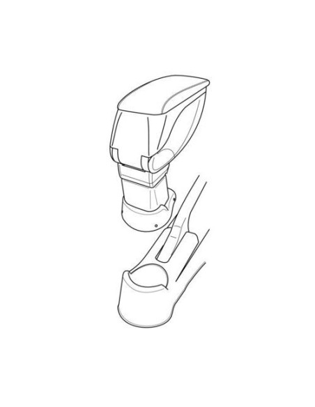 Bracciolo portaoggetti sportivo attacco Kia Picanto 2004 2008