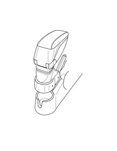 Bracciolo portaoggetti sportivo attacco Kia Picanto 2008 2011 2