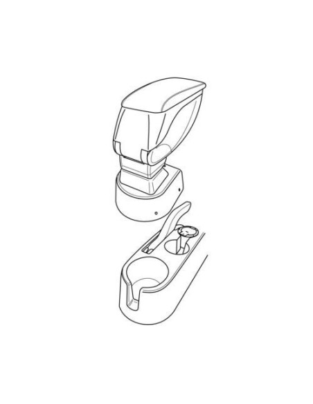 Bracciolo portaoggetti sportivo attacco Kia Rio 2005 2011