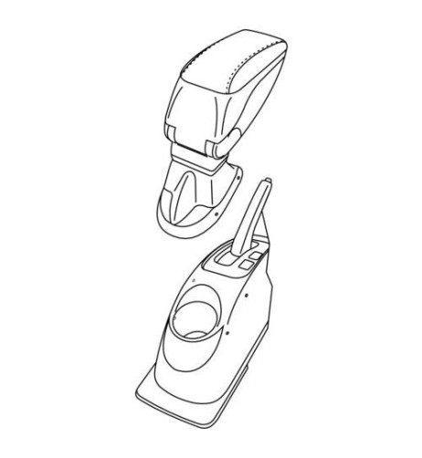 Bracciolo portaoggetti sportivo attacco Nissan Micra 2010 2017