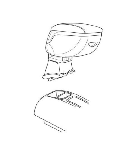 Bracciolo portaoggetti sportivo attacco Opel Agila benzina 2000 2008