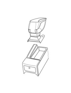 Bracciolo portaoggetti sportivo attacco Opel Vectra 2002 2009 2