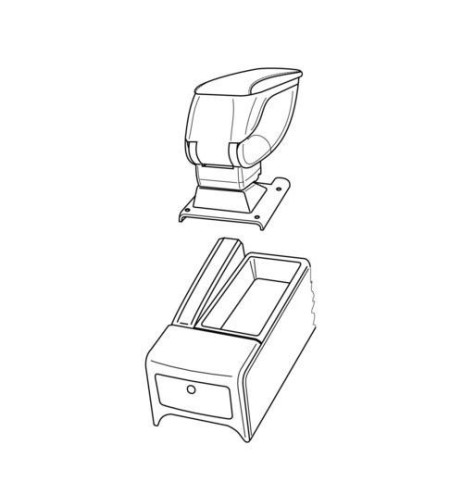 Bracciolo portaoggetti sportivo attacco Opel Vectra 2002 2009