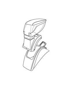 Bracciolo portaoggetti sportivo attacco Renault Megane II 2002 2009 2