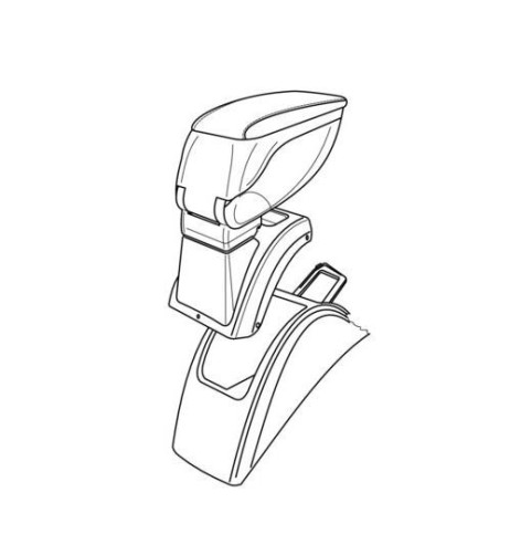 Bracciolo portaoggetti sportivo attacco Renault Megane II 2002 2009