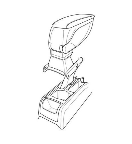 Bracciolo portaoggetti sportivo attacco Skoda Yeti dal 2009