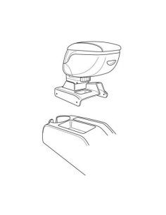 Bracciolo portaoggetti sportivo attacco VW Golf Plus 2005 2014 2