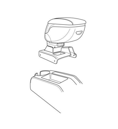 Bracciolo portaoggetti sportivo attacco VW Golf Plus 2005 2014