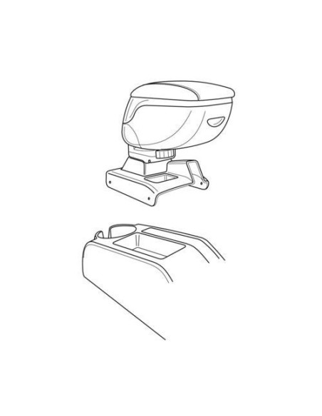 Bracciolo portaoggetti sportivo attacco VW Golf Plus 2005 2014