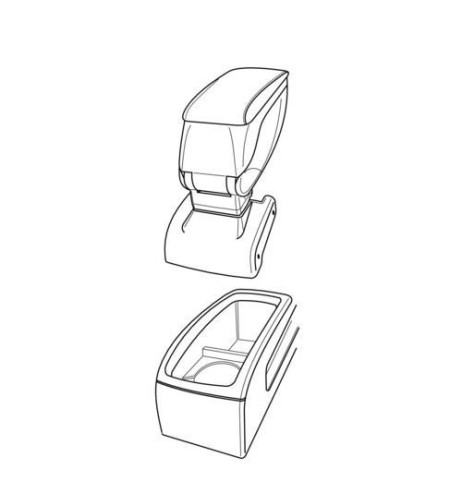 Bracciolo portaoggetti sportivo attacco VW Passat 2005 2012