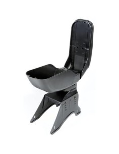 Bracciolo universale Classic doppio sistema di fissaggio con USB nero 2