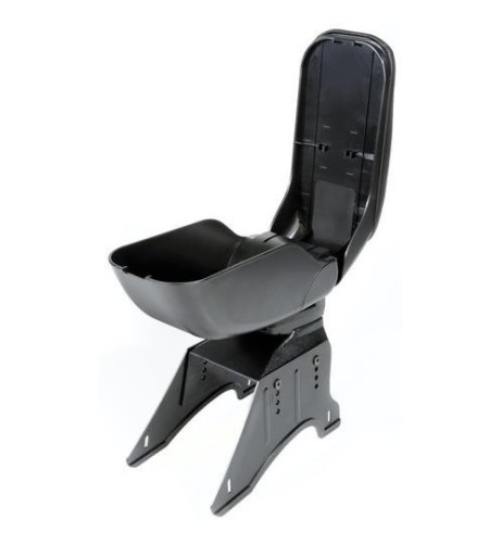 Bracciolo universale Classic doppio sistema di fissaggio con USB nero