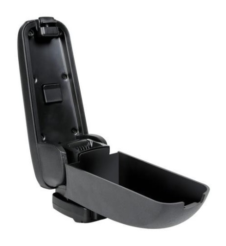 Bracciolo universale Compact doppio sistema di fissaggio con USB nero