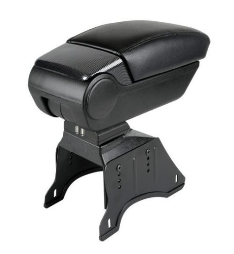 Bracciolo universale Premium doppio sistema di fissaggio con USB carbon l