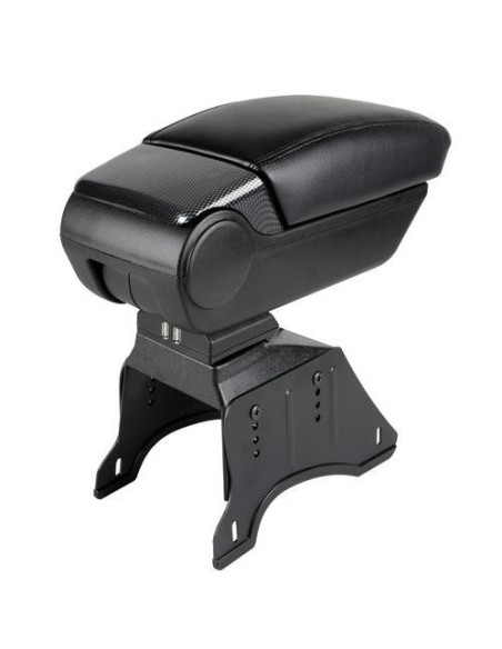 Bracciolo universale Premium doppio sistema di fissaggio con USB carbon l
