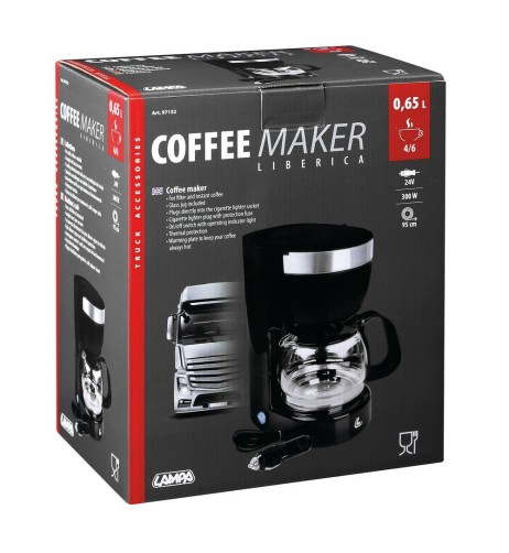 Caffettiera Liberica camion accendisigari 24V 300W