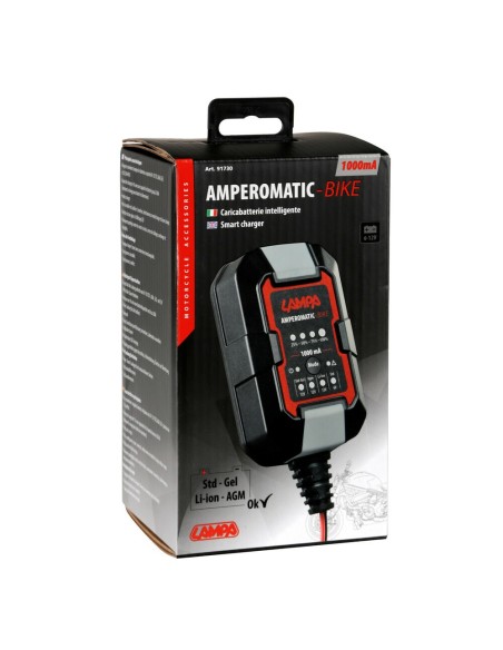 Caricabatteria mantenitore intelligente moto 6 12V 1A