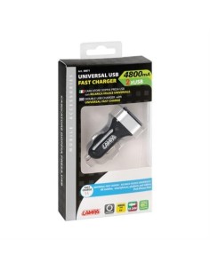 Caricatore auto doppia presa Usb a ricarica veloce 4800 mA 12 24V 2