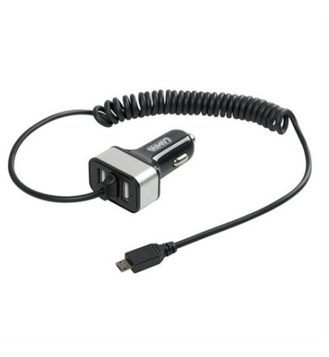 Caricatore auto doppia presa USB ricarica veloce 5800 mA 12 24V Micro Usb