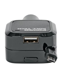 Caricatore auto USB ricarica veloce 3100 mA 12 24V cavo retrattile Micro  2