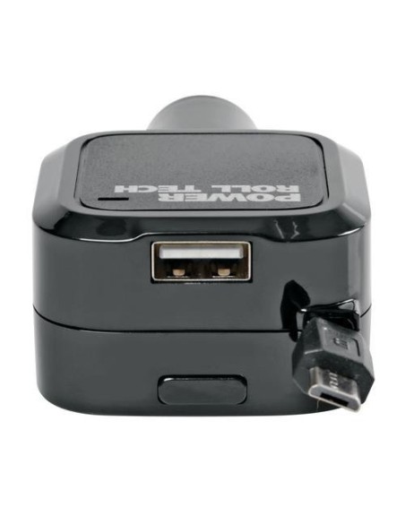 Caricatore auto USB ricarica veloce 3100 mA 12 24V cavo retrattile Micro 