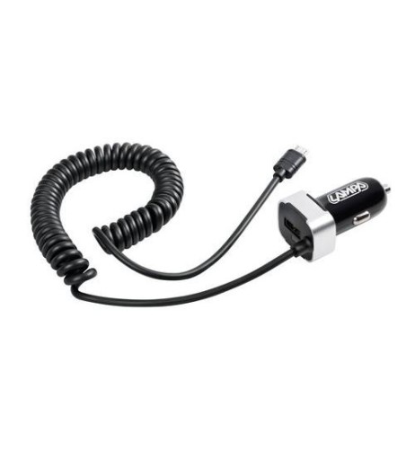 Caricatore Micro USB con presa USB extra 2400 mA 12 24V