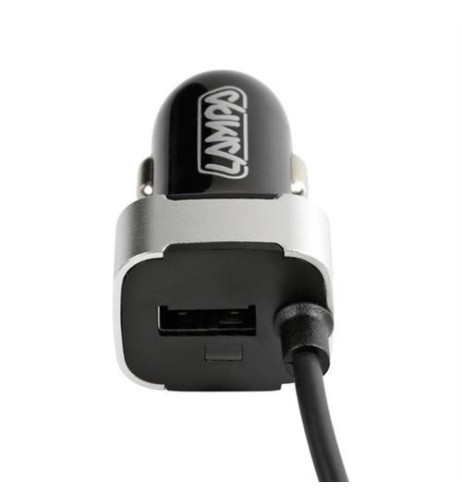 Caricatore Micro USB con presa USB extra 2400 mA 12 24V
