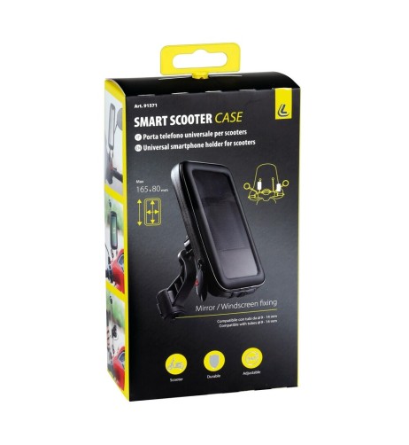 Case porta telefono universale con attacco specchietto o parabrezza scooter