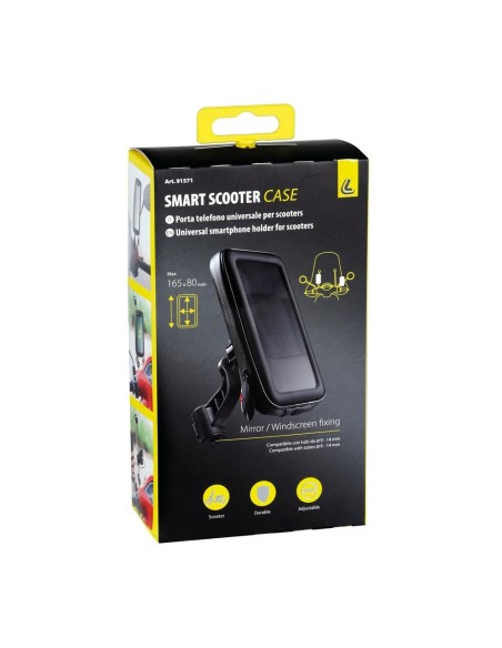 Case porta telefono universale con attacco specchietto o parabrezza scooter