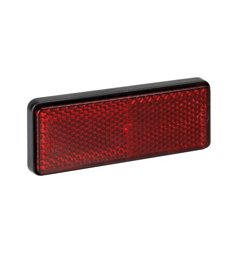 Catarifrangente posteriore con vite 90x35mm omologato Rosso