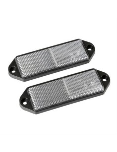 Catarifrangenti frontali rettangolari 90x65mm Bianco omologati