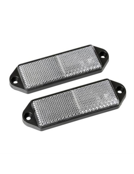 Catarifrangenti frontali rettangolari 90x65mm Bianco omologati