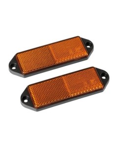Catarifrangenti laterali rettangolari 90x65mm arancio omologati