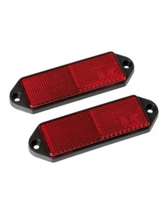 Catarifrangenti posteriori rettangolari 90x65mm rosso omologati
