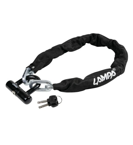 Catena antifurto Atrox in acciaio con protezione antiscasso 90cm